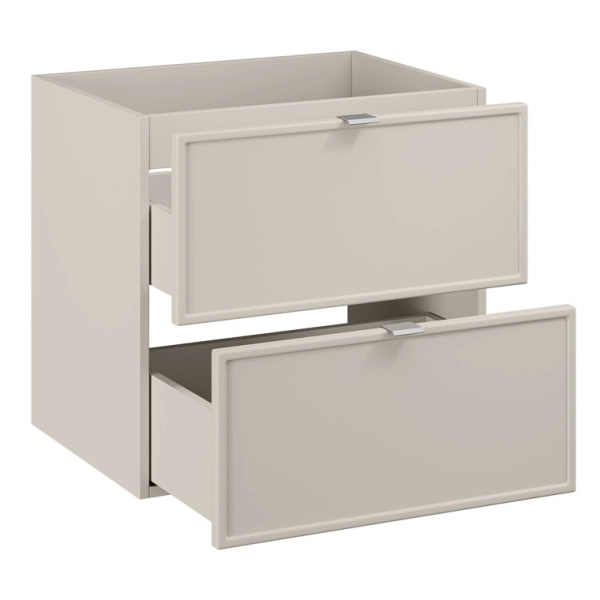 Szafka pod umywalkę 60 cm wisząca kaszmirowy mat szuflady BELLA CASHMERE 82-60-46-2S, Comad